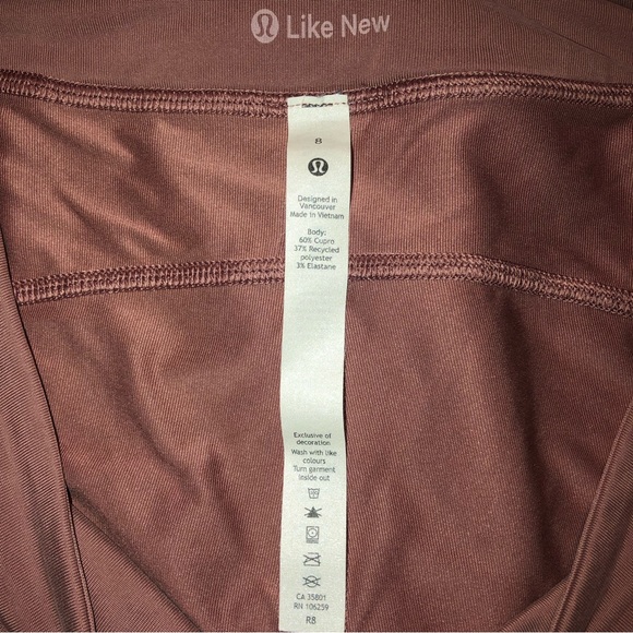 Lululemon Wide Leg HR Crop 19”,Color-(SCHI)Spiced Chai,GUC - Picture 7 of 10